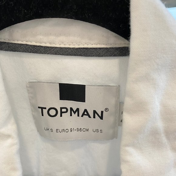 TOPMAN Muscle Fit Short Sleeve Sport Shirt - Picture 1 of 3